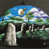 Avebury Stones Under Moonlight – Sold